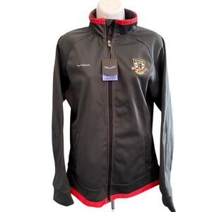 NWT Alanic Running Warm Up Jacket Baltimore 10K Black Sz L
